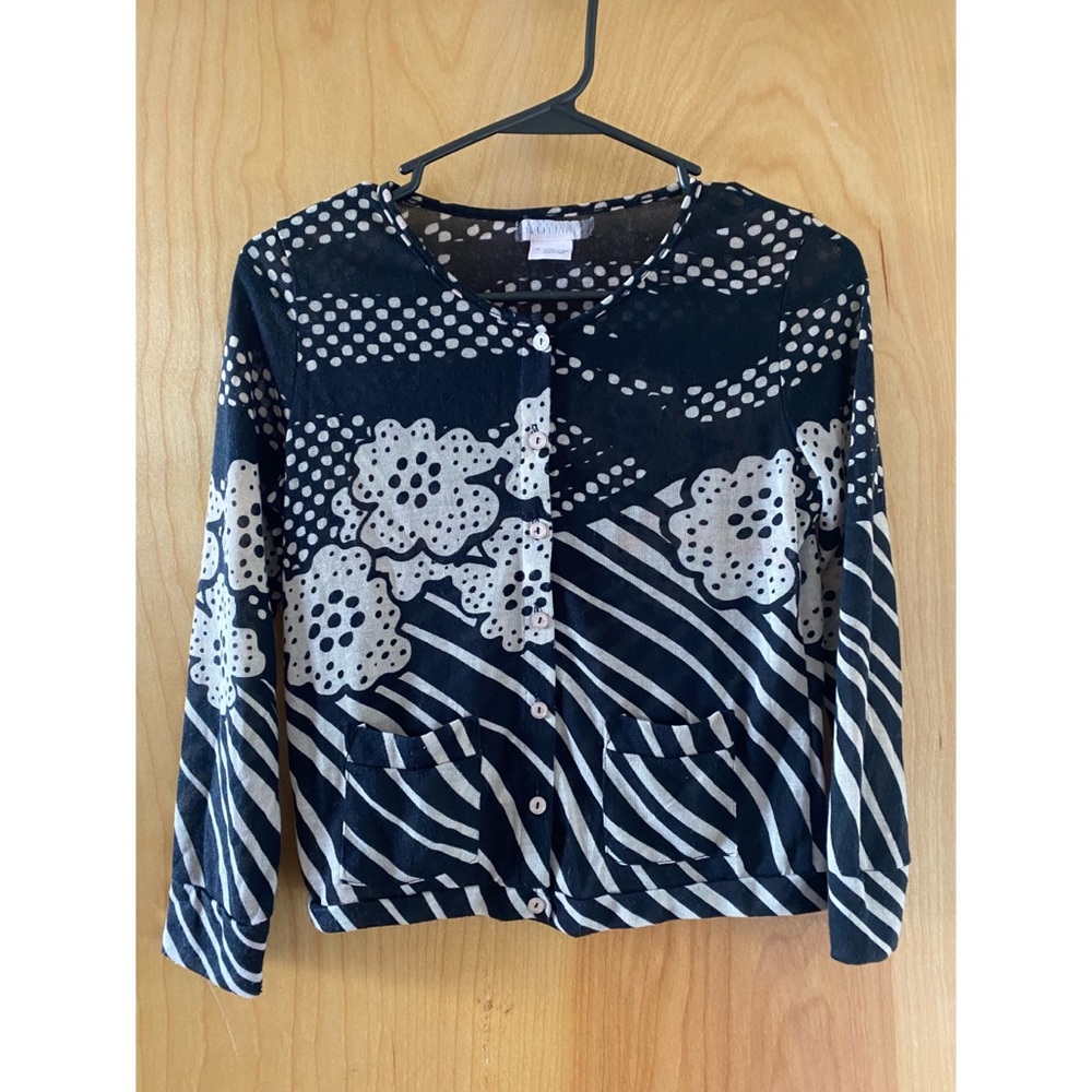 Black & Cream Cooperative Cardigan from Urban Outfitters.  Size S (fits like XS)